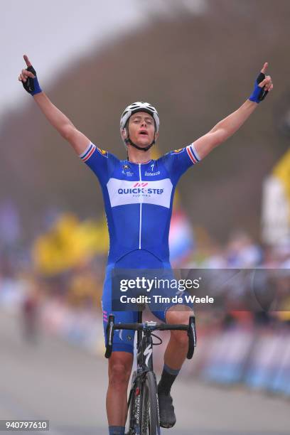 Arrival / Niki Terpstra of The Netherlands and Team Quick-Step Floors / Celebration / during the 102nd Tour of Flanders 2018 - Ronde Van Vlaanderen a...