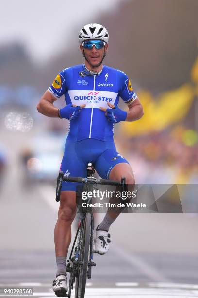 Arrival / Philippe Gilbert of Belgium and Team Quick-Step Floors / Celebration / during the 102nd Tour of Flanders 2018 - Ronde Van Vlaanderen a...