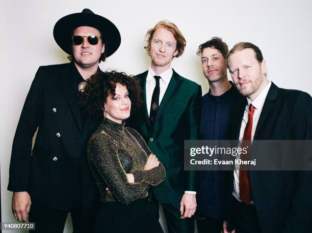 Arcade Fire poses for a portrait at the YouTube x Getty Images Portrait Studio at 2018 JUNOS GALA AWARDS DINNER on MARCH 25th, 2018 in Vancouver, BC