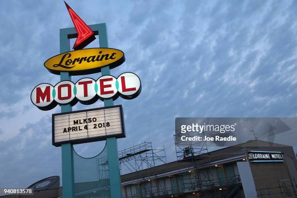 The Lorraine Motel is seen, where Dr. Martin Luther King, Jr. Was murdered, and is now part of the complex of the National Civil Rights Museum as...