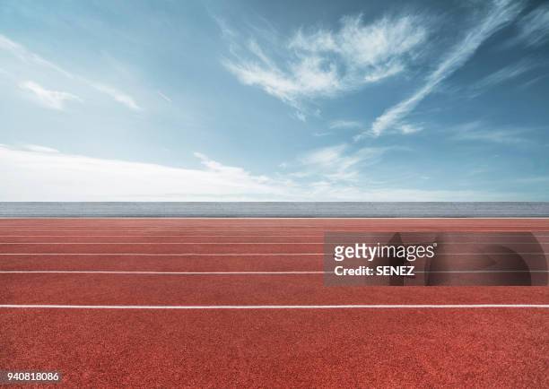 running track - athletics background stock pictures, royalty-free photos & images