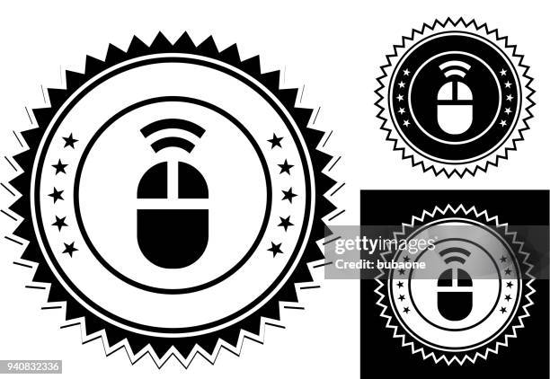 computer mouse icon - laurel hardware stock illustrations