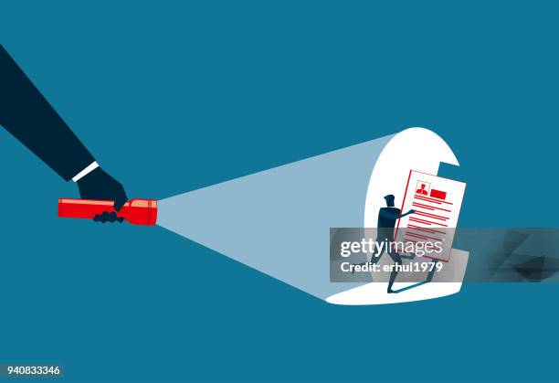 stockillustraties, clipart, cartoons en iconen met ontdekking - dief