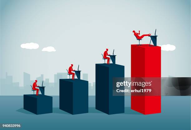bureaucracy - slaves working stock illustrations