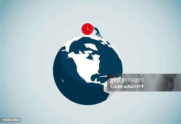 eternity - red wall clock stock illustrations