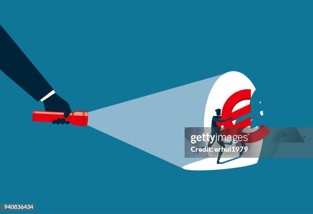 stockillustraties, clipart, cartoons en iconen met stelen - criminaliteit - flashlight