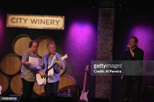 Jeff Alan Ross, Al Jardine and Matt Jardine perform in Al Jardine's "A Postcard From California--From The Very First Song With A Founding Member of...