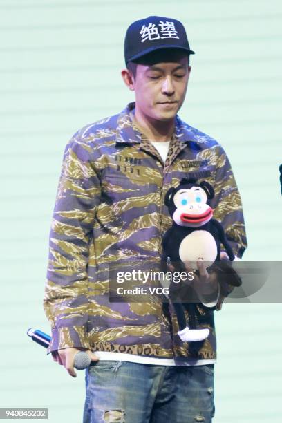 Actor and singer Edison Chen attends the opening ceremony of 2018 Strawberry Music Festival on April 1, 2018 in Shanghai, China.