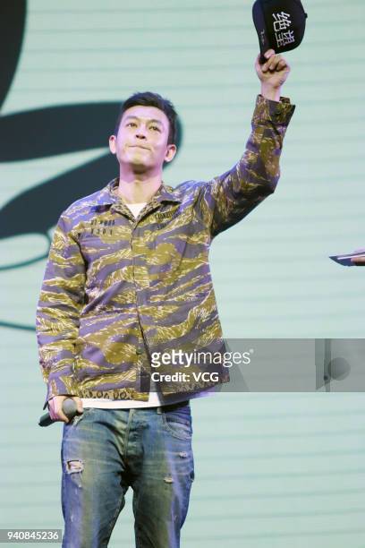 Actor and singer Edison Chen attends the opening ceremony of 2018 Strawberry Music Festival on April 1, 2018 in Shanghai, China.