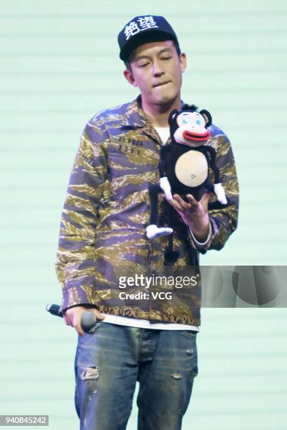 Actor and singer Edison Chen attends the opening ceremony of 2018 Strawberry Music Festival on April 1, 2018 in Shanghai, China.