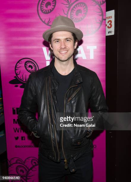 Aaron Tveit attends the "Ghost Stories" New York Premiere on March 31, 2018 in New York City.