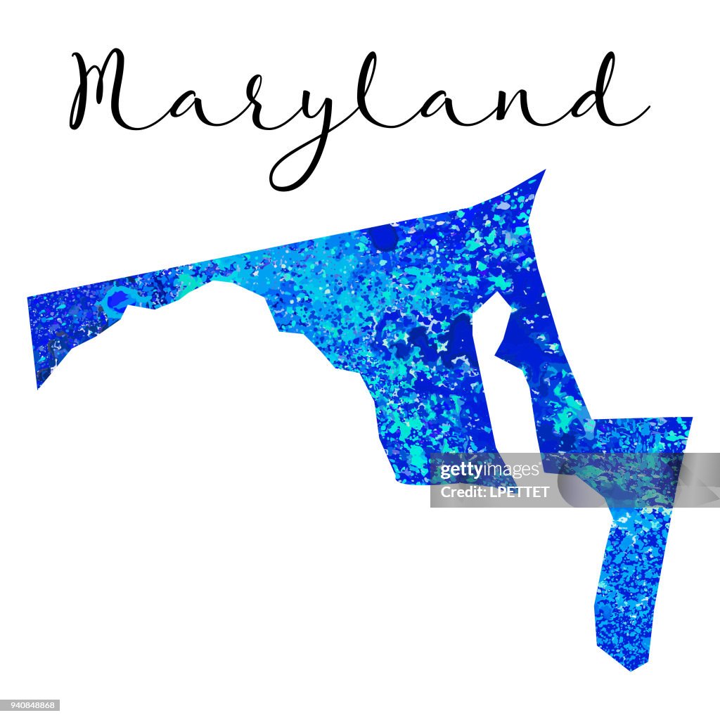 Watercolor Maryland