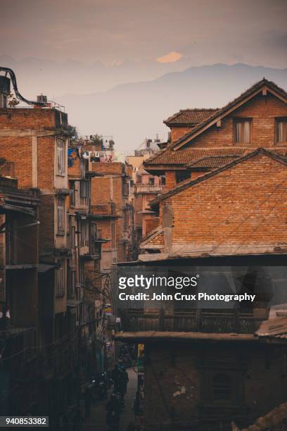 kathmandu streets - thamel stock pictures, royalty-free photos & images