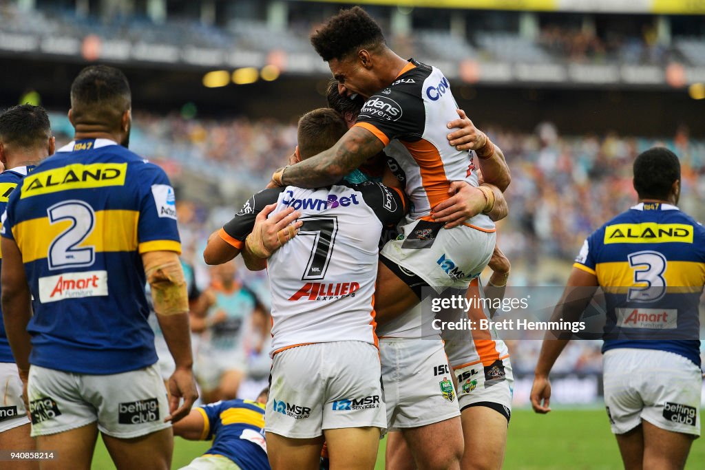 NRL Rd 4 - Tigers v Eels