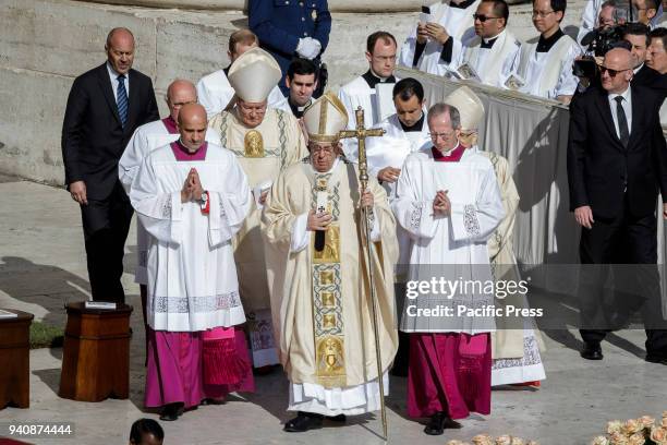 Pope Francis leads the Easter Sunday Mass and delivers his Urbi et Orbi message in St. Peter's Square in Vatican City.