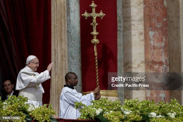 Pope Francis leads the Easter Sunday Mass and delivers his Urbi et Orbi message in St. Peter's Square in Vatican City.