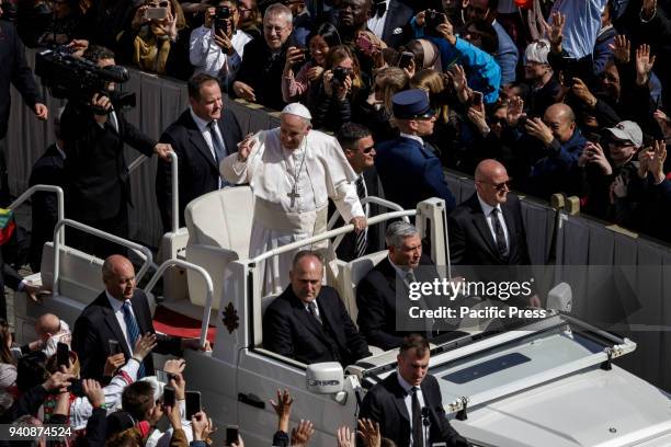 Pope Francis leads the Easter Sunday Mass and delivers his Urbi et Orbi message in St. Peter's Square in Vatican City.