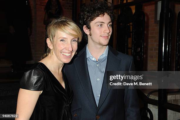 Taylor Wood and Aaron Johnson attend the The British Independent Film Awards at The Brewery on December 6, 2009 in London, England.