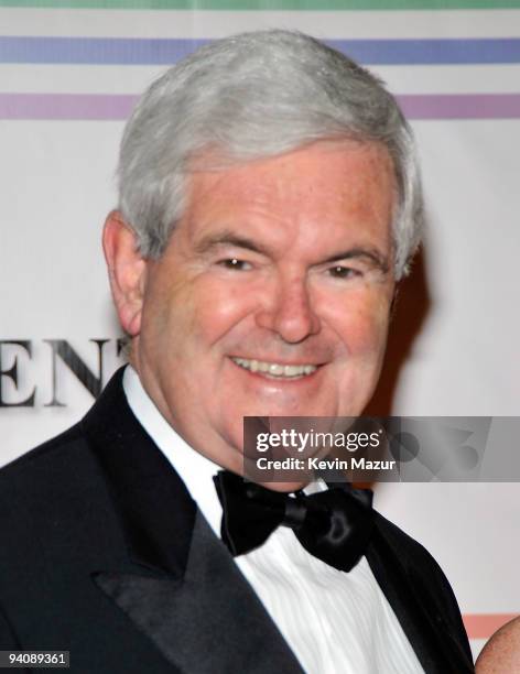 Newt Gingrich attends the 32nd Kennedy Center Honors at Kennedy Center Hall of States on December 6, 2009 in Washington, DC.