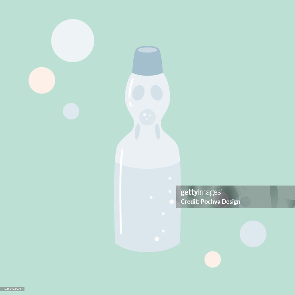 Japanese Ramune vector illustration