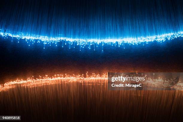 illuminated fiber optic arch shape - amber stock pictures, royalty-free photos & images