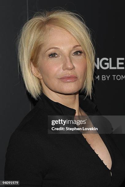 Actress Ellen Barkin attends a special screening of "A Single Man" hosted by The Cinema Society and Bing at MOMA on December 6, 2009 in New York City.
