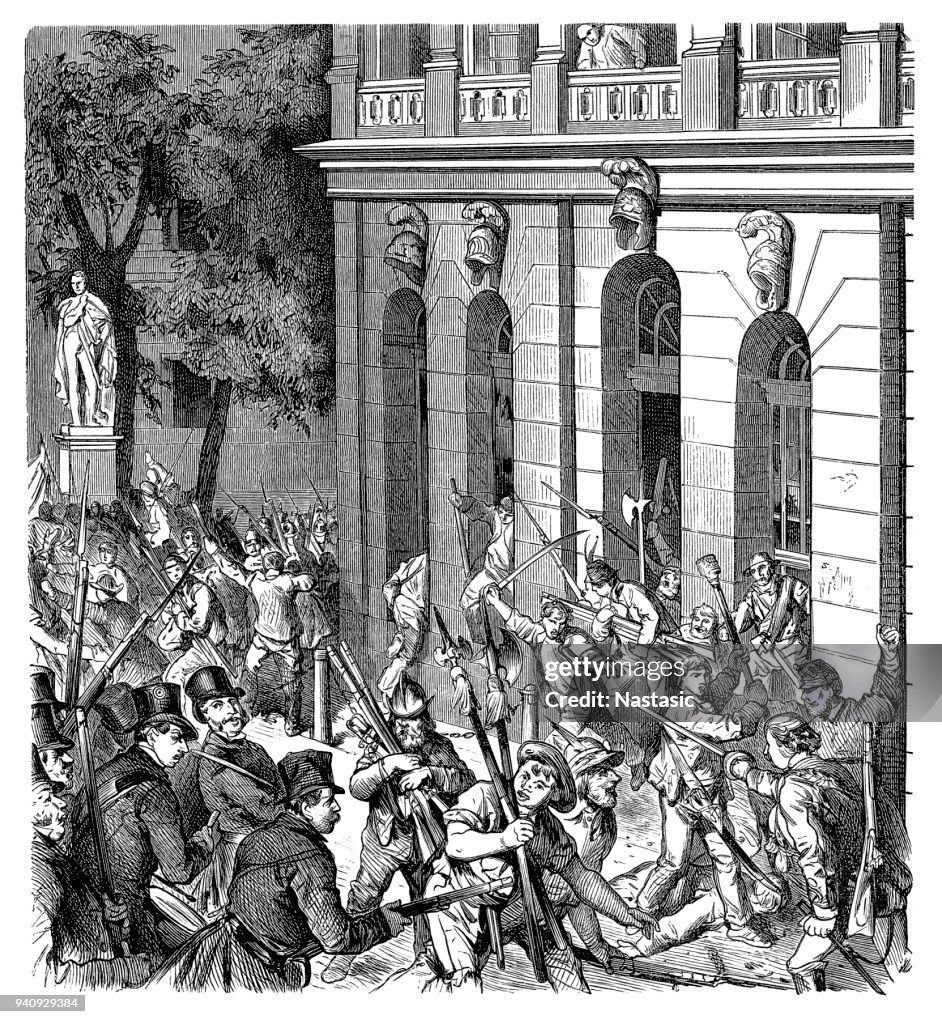 Rioting At Berlin 1848