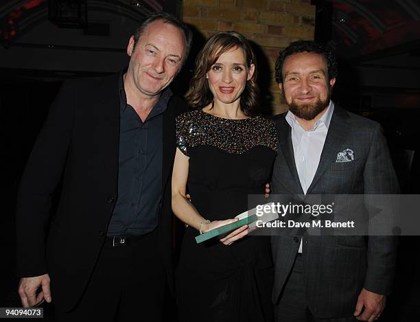 Liam Cunningham, Anne Marie Duff, and Eddie Marsan attends The British Independent Film Awards at The Brewery on December 6, 2009 in London, England.