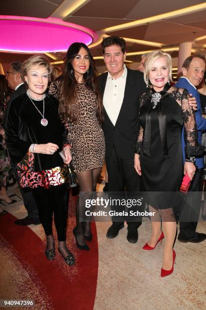 Dr. Antje-Katrin Kuehnemann, Jack White and his wife Rafaella White and Tessy Pavelkova, editor in chief of Neue Woche during the Four Seasons...