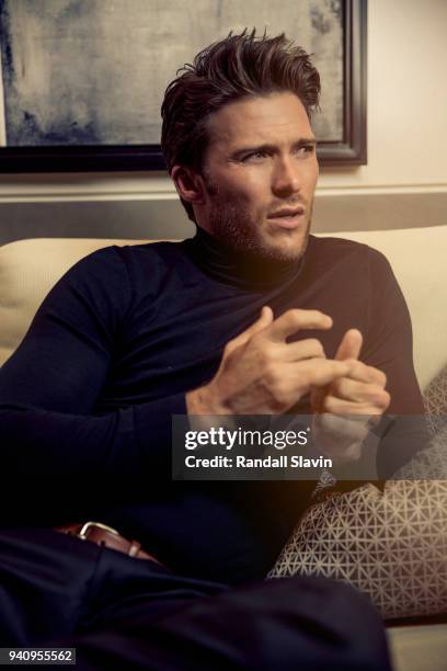 Actor Scott Eastwood is photographed for Haute Living Magazine on December 5, 2017 in Bel Air, California.