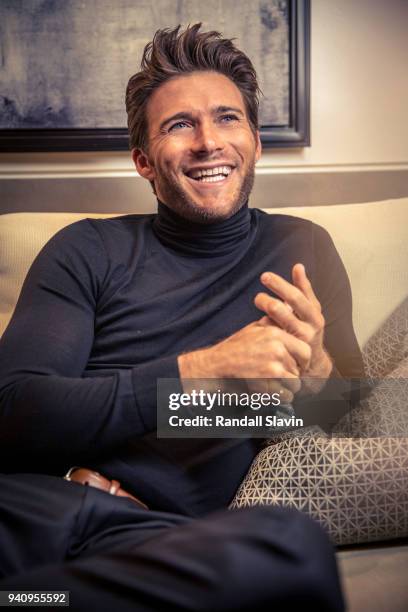 Actor Scott Eastwood is photographed for Haute Living Magazine on December 5, 2017 in Bel Air, California. PUBLISHED IMAGE.