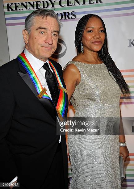 Kennedy Center Honoree, Robert De Niro and wife Grace Hightower attend the 32nd Kennedy Center Honors at Kennedy Center Hall of States on December 6,...