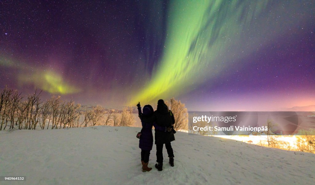 Aurora Borealis or Northern Lights, Sweden