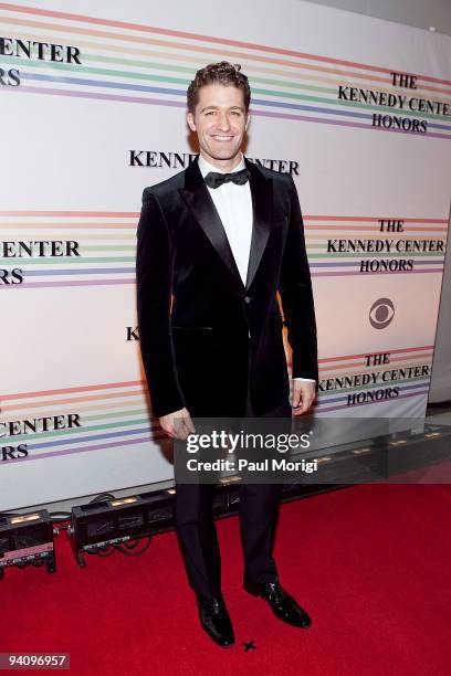 Matthew Morrison arrives to the 32nd Kennedy Center Honors at Kennedy Center Hall of States on December 6, 2009 in Washington, DC.