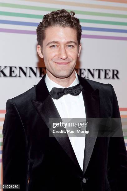 Matthew Morrison arrives to the 32nd Kennedy Center Honors at Kennedy Center Hall of States on December 6, 2009 in Washington, DC.