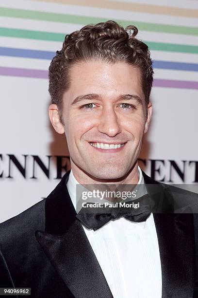 Matthew Morrison arrives to the 32nd Kennedy Center Honors at Kennedy Center Hall of States on December 6, 2009 in Washington, DC.