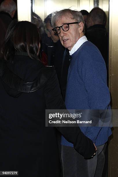 Director Woody Allen and wife Soon-Yi Previn attend the Broadway opening of ''Race'' at The Ethel Barrymore Theatre on December 6, 2009 in New York...