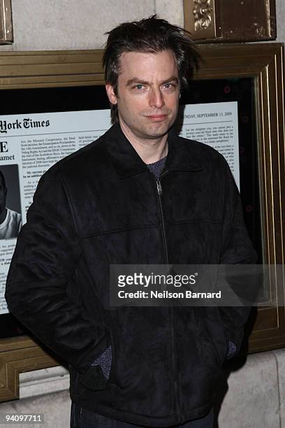 Actor Justin Kirk attends the Broadway opening of "Race" at The Ethel Barrymore Theatre on December 6, 2009 in New York City.