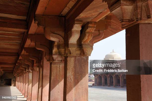 Diwan-i-Khas, Private Audience Hall or Jewel House. Fatehpur Sikri, founded in 1569 by the Mughal Emperor Akbar, served as the capital of the Mughal...
