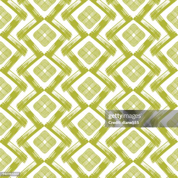 hand drawn geometric background pattern - hand block print stock illustrations