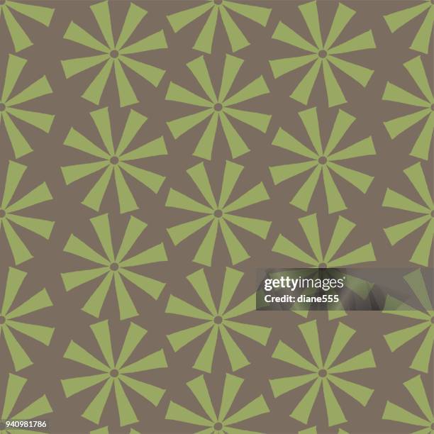 handmade block print geometric seamless pattern - paper windmill stock illustrations