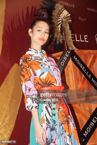 Model/actress Kiko Mizuhara attends the MOISELLE show during the Shanghai Fashion Week 2018 Autumn/Winter on March 30, 2018 in Shanghai, China.
