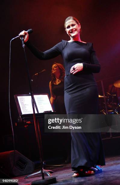 Singer Alison Moyet performs live at the Royal Festival Hall during her 25 Years Revisited tour, on December 6, 2009 in London, England.