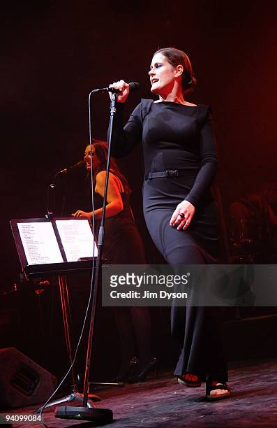 Singer Alison Moyet performs live at the Royal Festival Hall during her 25 Years Revisited tour, on December 6, 2009 in London, England.