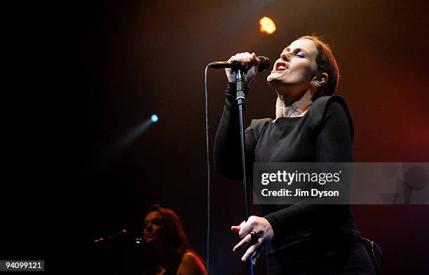 Singer Alison Moyet performs live at the Royal Festival Hall during her 25 Years Revisited tour, on December 6, 2009 in London, England.