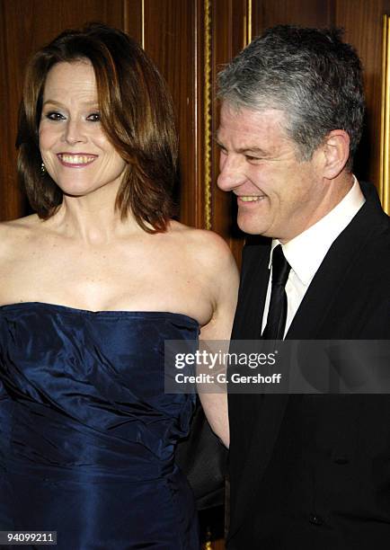 Sigourney Weaver wearing Angel Sanchez, with Jim Simpson