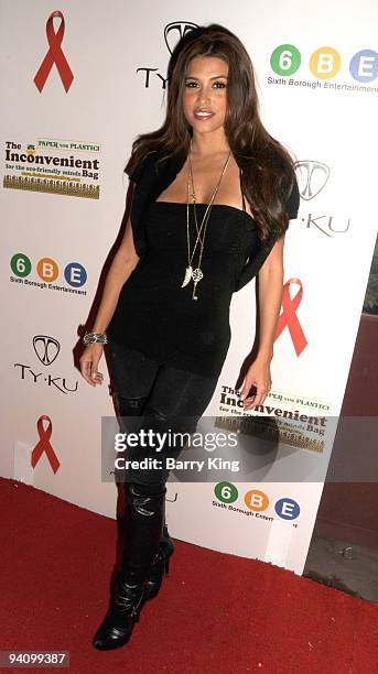Actress Rachel Sterling attends an AIDS Marathon Charity event held at Janes House on December 6, 2009 in Hollywood, California.