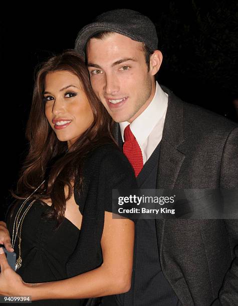 Actor/model Brandon Trentham and actress Rachel Sterling attend an AIDS Marathon Charity event held at Janes House on December 6, 2009 in Hollywood,...