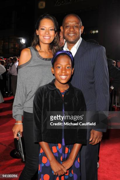Actors Keisha Whitaker, True Whitaker, and Forest Whitaker arrive at the premiere of Walt Disney Pictures' "Old Dogs" held at the El Capitan Theatre...