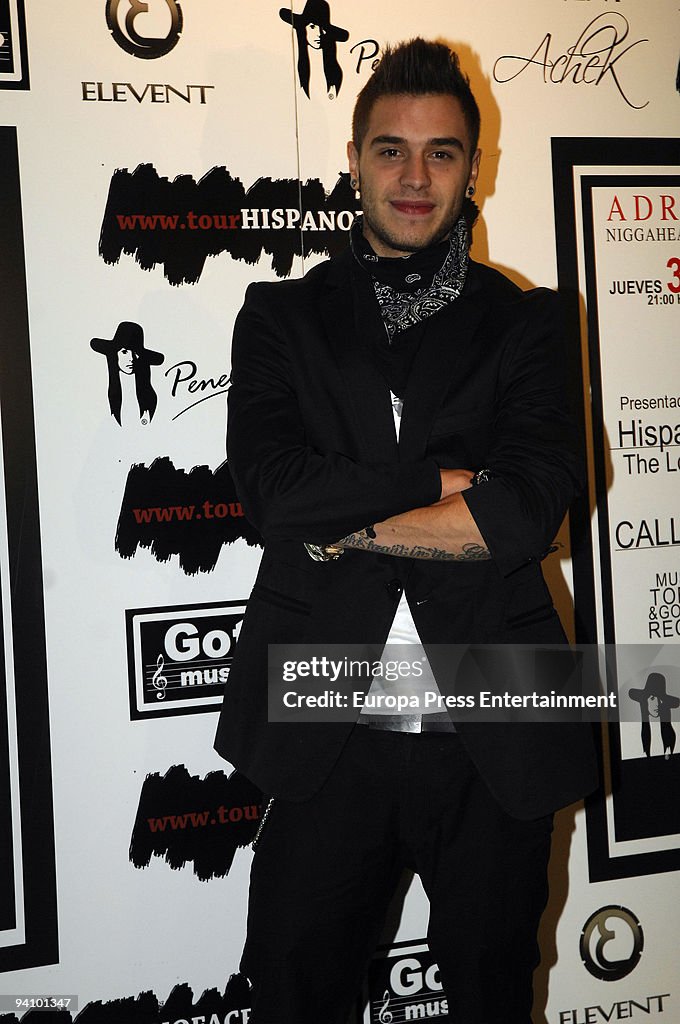 Spanish Actor Victor Elias Presents his Music Band 'Palma' in Madrid